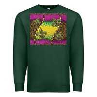 Sports Green mardi gras  leopard pink glitter Premium Sweatshirt - BarkalooDesign