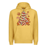 Antique Gold christmas tree cake and cookies ado Premium Hoodie - AdoDesignShop