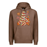 Chestnut christmas tree cake and cookies ado Premium Hoodie - AdoDesignShop