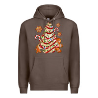 Coffee christmas tree cake and cookies ado Premium Hoodie - AdoDesignShop