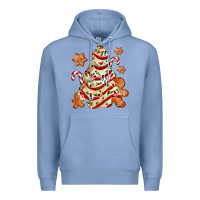 Colony Blue christmas tree cake and cookies ado Premium Hoodie - AdoDesignShop