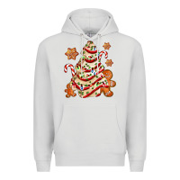 Dove Grey christmas tree cake and cookies ado Premium Hoodie - AdoDesignShop