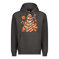 Smoke christmas tree cake and cookies ado Premium Hoodie - AdoDesignShop