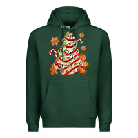 Sports Green christmas tree cake and cookies ado Premium Hoodie - AdoDesignShop
