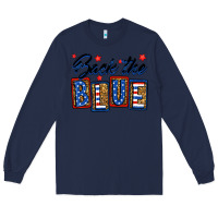 Navy Back the blue Long Sleeve Tee - Neo Western