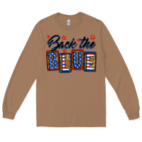 Toasted Coconut Back the blue Long Sleeve Tee - Neo Western