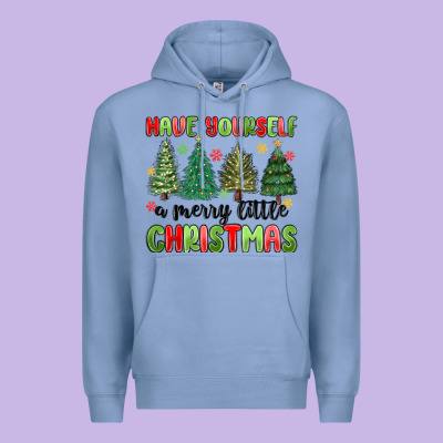 Have Yourself A Merry Little Christmas Premium Hoodie Designed By Maliassmallbusiness