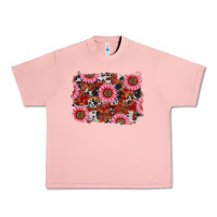 Salmon valentine's day sunflowers leopard cowhide background Urban Heavy Tee - RanaPortraitStore