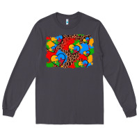 Smoke autism heart background Long Sleeve Tee - AdoDesignShop