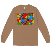 Toasted Coconut autism heart background Long Sleeve Tee - AdoDesignShop