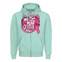 Seafoam in october we wear pink heart Zipper Hoodie - JahusDesignShop