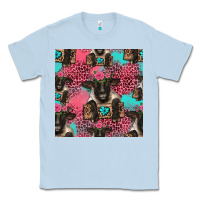 Dusty Blue black sheep seamless pattern Classic Tee - HRA Design Shop