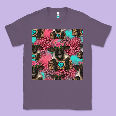 Black Sheep Seamless Pattern Classic Tee Designed By Hra Design Shop