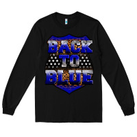 Black Back the blue Long Sleeve Tee - Neo Western