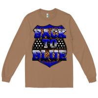 Toasted Coconut Back the blue Long Sleeve Tee - Neo Western