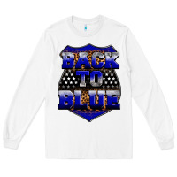 White Back the blue Long Sleeve Tee - Neo Western