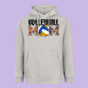 Volleyball Mom Heavyweight Hoodie Designed By Adodesignshop