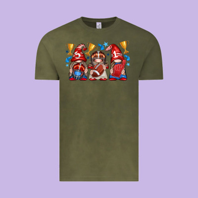 Vintage Tee football gnome with element