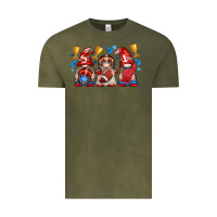 Vintage Olive football gnome with element Vintage Tee - texasbilliewilder