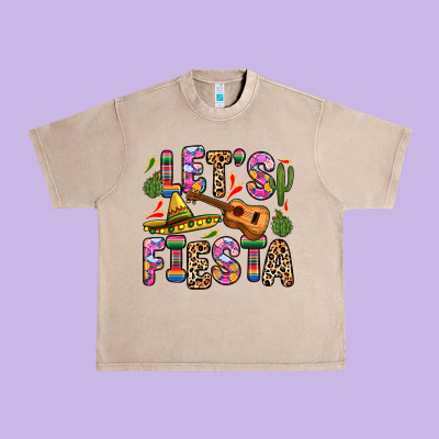 Let S Fiesta Urban Heavy Tee Designed By Zillion Design Studio