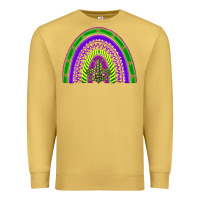 Antique Gold mardi gras rainbow Premium Sweatshirt - BarkalooDesign
