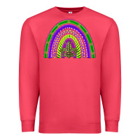 Cardinal mardi gras rainbow Premium Sweatshirt - BarkalooDesign