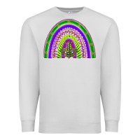 Dove Grey mardi gras rainbow Premium Sweatshirt - BarkalooDesign