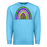 Ocean Blue mardi gras rainbow Premium Sweatshirt - BarkalooDesign