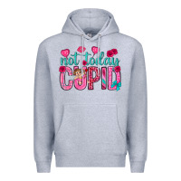 Heather Grey not today cupid Premium Hoodie - NancyCooperArtShop