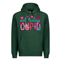 Sports Green not today cupid Premium Hoodie - NancyCooperArtShop