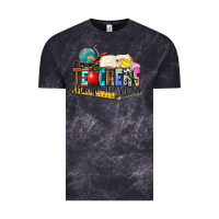 Cloud Black teachers change the world Vintage Tee - Zillion Design Studio