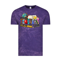 Cloud Purple teachers change the world Vintage Tee - Zillion Design Studio