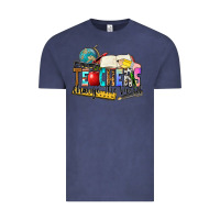 Vintage Denim teachers change the world Vintage Tee - Zillion Design Studio