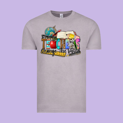 Teachers Change The World Vintage Tee Designed By Zillion Design Studio