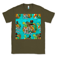 Army Green salty vibes seamless pattern Classic Tee - HRA Design Shop