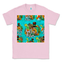 Bubblegum Pink salty vibes seamless pattern Classic Tee - HRA Design Shop