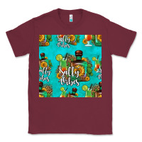 Burgundy salty vibes seamless pattern Classic Tee - HRA Design Shop