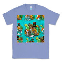 Colony Blue salty vibes seamless pattern Classic Tee - HRA Design Shop