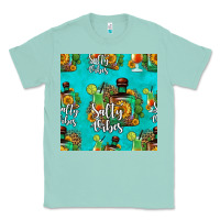 Seafoam salty vibes seamless pattern Classic Tee - HRA Design Shop