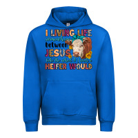 Cobalt i living life somewhere between jesus take the whe Urban Hoodie - LillyAllenDesigns