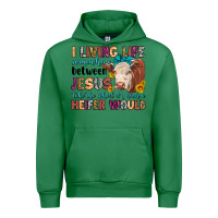 Emerald i living life somewhere between jesus take the whe Urban Hoodie - LillyAllenDesigns