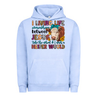 Pigment Grape Ice i living life somewhere between jesus take the whe Urban Hoodie - LillyAllenDesigns