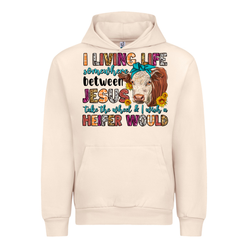 I Living Life Somewhere Between Jesus Take The Whe Urban Hoodie by LillyAllenDesigns | Teevron