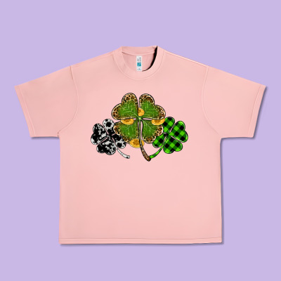 St Patricks Day Shamrock Gold Urban Heavy Tee Designed By Ranaportraitstore