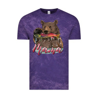 Cloud Purple Mother's Day Mama Bear Hunting Fish Vintage Tee - RanaPortraitStore