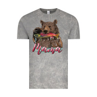 Cloud Rock Mother's Day Mama Bear Hunting Fish Vintage Tee - RanaPortraitStore