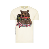 Vintage Arctic Mother's Day Mama Bear Hunting Fish Vintage Tee - RanaPortraitStore