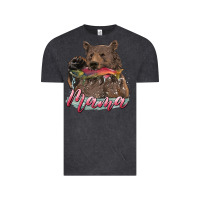 Vintage Black Mother's Day Mama Bear Hunting Fish Vintage Tee - RanaPortraitStore
