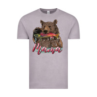 Vintage Zinc Mother's Day Mama Bear Hunting Fish Vintage Tee - RanaPortraitStore