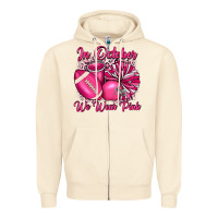 Sandshell in october we wear pink cheer with football breast Zipper Hoodie - JahusDesignShop